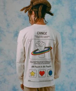 Sree Santhosh PTTP Cuffed L/S T-Shirt (Chalk) Best Selling