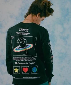 Sree Santhosh PTTP Cuffed L/S T-Shirt (Black) Best Selling