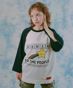 Sree Santhosh PTTP Raglan Tee (White/Black)