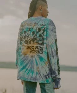 Sree Santhosh Love More Cuffed L/S T-Shirt (Spiral Tie Dye)