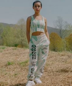 Sree Santhosh Best Selling Tie Dye Love More Always Be Kind Sweatpants