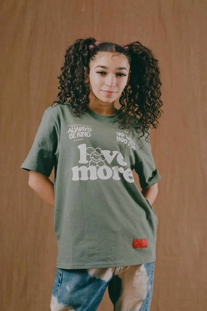 Sree Santhosh Best Selling Love More S/S T-Shirt (Juniper) 6 Sree Santhosh Best Selling Love More S/S T-Shirt (Juniper)