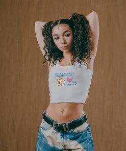 Sree Santhosh You Matter Ribbed Tank (White)