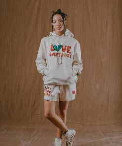 Sree Santhosh Love Everybody Hoodie (Chalk)