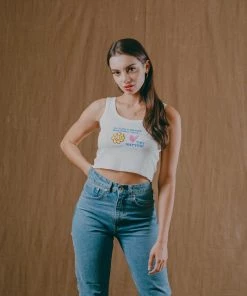 Sree Santhosh You Matter Ribbed Tank (White)