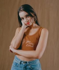 Sree Santhosh YAL Ribbed Tank (Sienna)