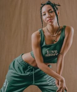 Sree Santhosh More Love Ribbed Tank (Juniper) Best Selling