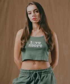 Sree Santhosh More Love Ribbed Tank (Juniper) Best Selling