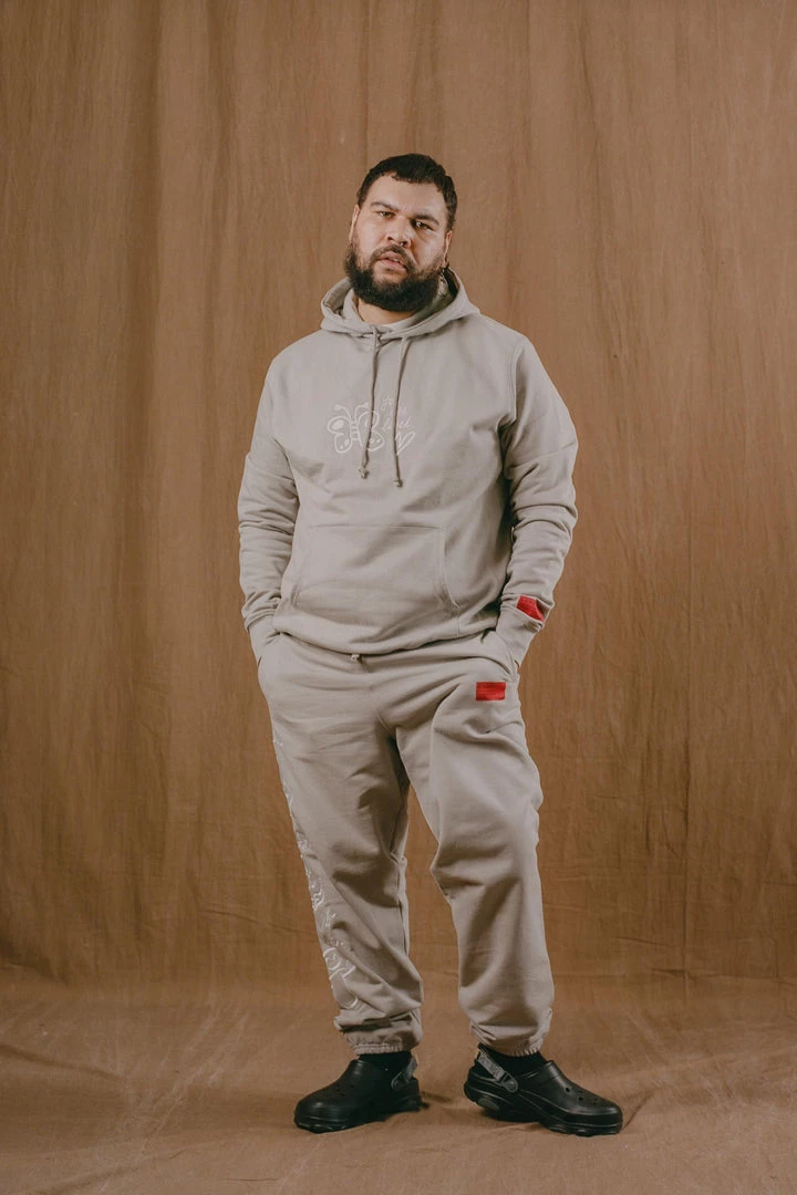 Sree Santhosh Don't Stress Sweatpants (Sand) 6 Sree Santhosh Don't Stress Sweatpants (Sand)