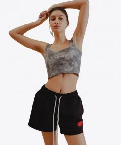 Sree Santhosh Black Sweatshorts