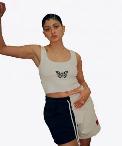 Sree Santhosh Best Selling Chalk/Black Pieced Sweatshorts