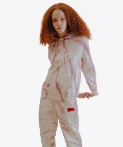 Sree Santhosh Mauve Tiger Tie Dye University Sweatpant