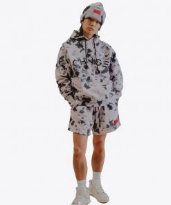 Sree Santhosh Best Selling Violet Splotch Tie Dye University Hoodie