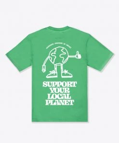 Sree Santhosh Every Day Earth Day S/S T-Shirt (Kelly Green) Best Selling