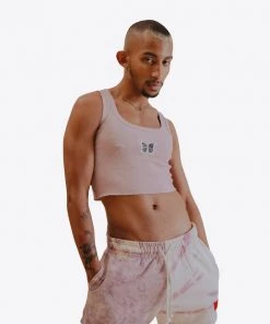 Sree Santhosh Best Selling Mauve/Chalk Pieced Tie Dye Sweatshorts