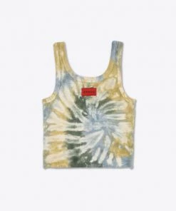 Sree Santhosh Best Selling Green Blue Tonal Spiral TD Tank