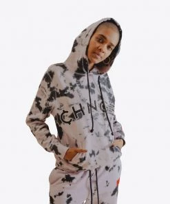 Sree Santhosh Best Selling Violet Splotch Tie Dye University Hoodie