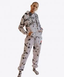 Sree Santhosh Best Selling Violet Splotch Tie Dye University Sweatpant