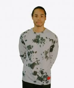 Sree Santhosh Tie Dye Butterfly L/S T-Shirt (Violet/Black)