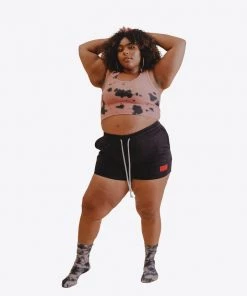 Sree Santhosh Black Sweatshorts