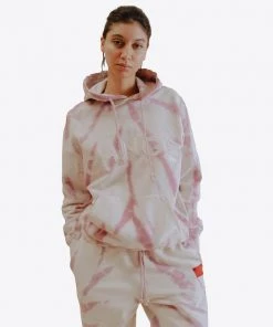 Sree Santhosh Best Selling Mauve Tiger Tie Dye University Hoodie