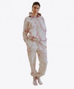 Sree Santhosh Mauve Tiger Tie Dye University Sweatpant