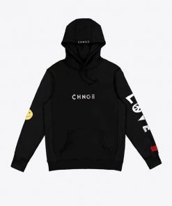 Sree Santhosh Black Love Peace Hoodie