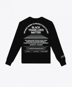 Sree Santhosh Best Selling Black Trans Lives Matter Long Sleeve
