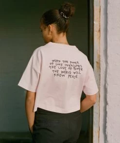 Sree Santhosh Power Of Love Crop (Pink)