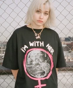 Sree Santhosh I'm With Her T-Shirt Dress Best Selling