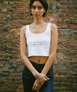 Sree Santhosh WDOYS Ribbed Tank (White) 11 Sree Santhosh WDOYS Ribbed Tank (White)