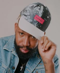 CHNGE Best Selling Black Marble Tie Dye Baseball Cap