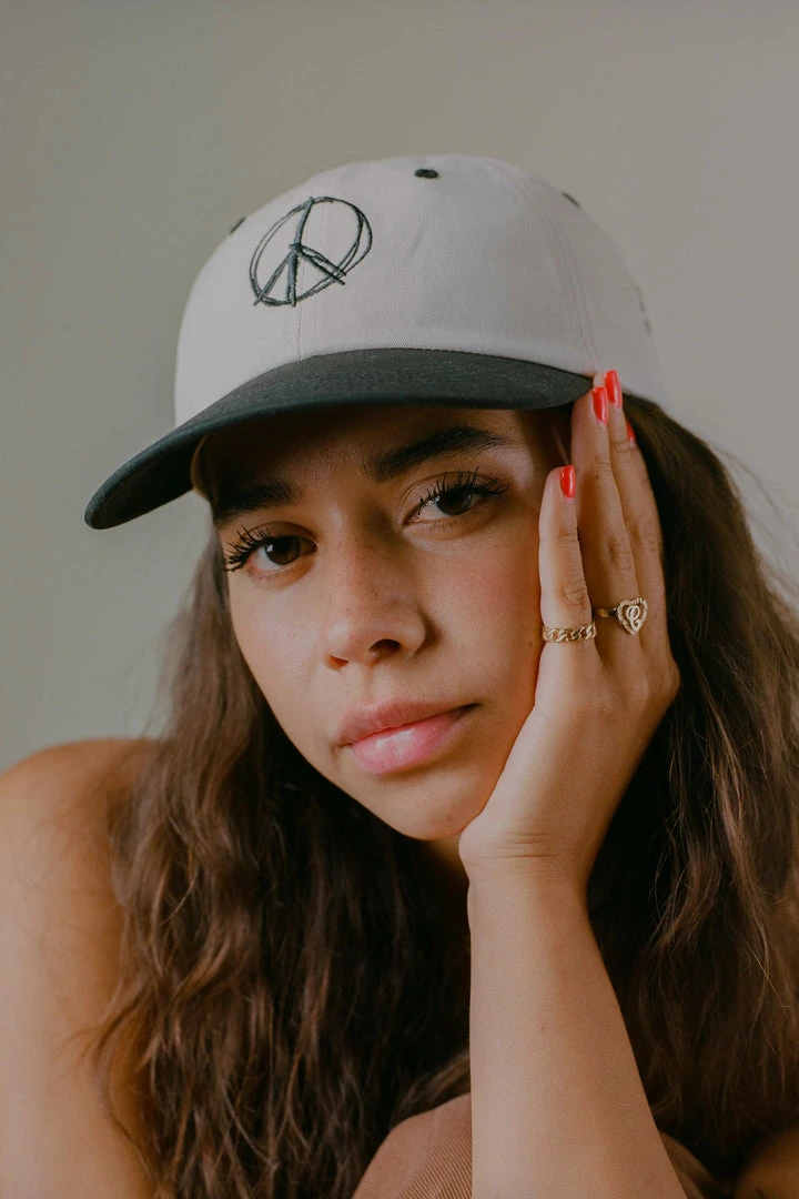 CHNGE Best Selling Chalk/Black Panel Power Of Love Baseball Cap 8 CHNGE Best Selling Chalk/Black Panel Power Of Love Baseball Cap