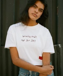 Sree Santhosh Best Selling WDOYS Crop Top (White)