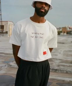 Sree Santhosh Best Selling WDOYS Crop Top (White)