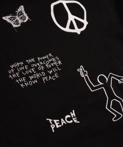 Sree Santhosh Black Love Peace Hoodie