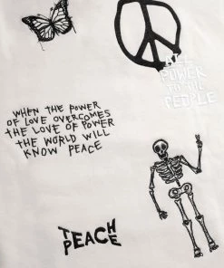 Sree Santhosh Chalk Love Peace Hoodie Best Selling