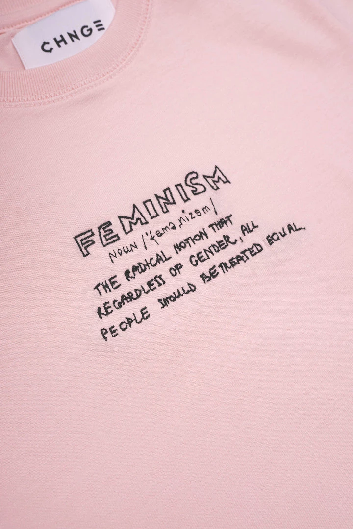Sree Santhosh CHNGE Kids Feminism Tee (Pink) Kids Tees 6 Sree Santhosh CHNGE Kids Feminism Tee (Pink) Kids Tees