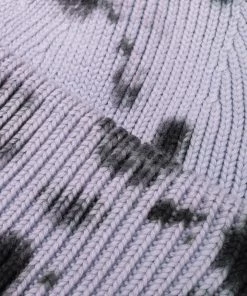 Sree Santhosh Tie Dye Oversized Beanie (Violet/Black) Hats