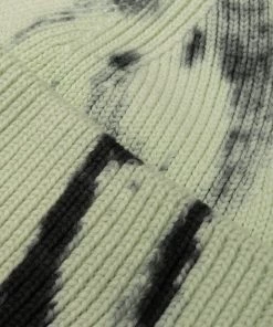 Sree Santhosh Tie Dye Oversized Beanie (Lime/Black) Hats