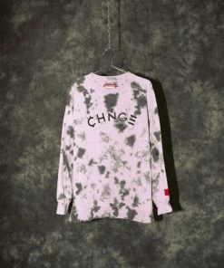 Sree Santhosh Violet CHNGE Logo Overdye Tie Dye Crewneck Best Selling