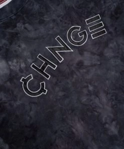 Sree Santhosh Black CHNGE Logo Marble Tie Dye Crewneck Best Selling