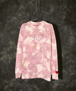 Sree Santhosh Mauve CHNGE Logo Marble Tie Dye Crewneck Best Selling