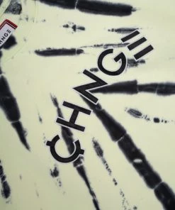 Sree Santhosh Lime CHNGE Logo Tiger Tie Dye Crewneck