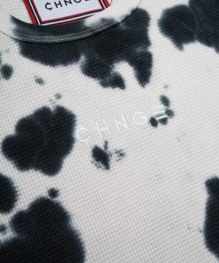 Sree Santhosh Best Selling Tie Dye Logo Ribbed Tank (Cookies & Cream)