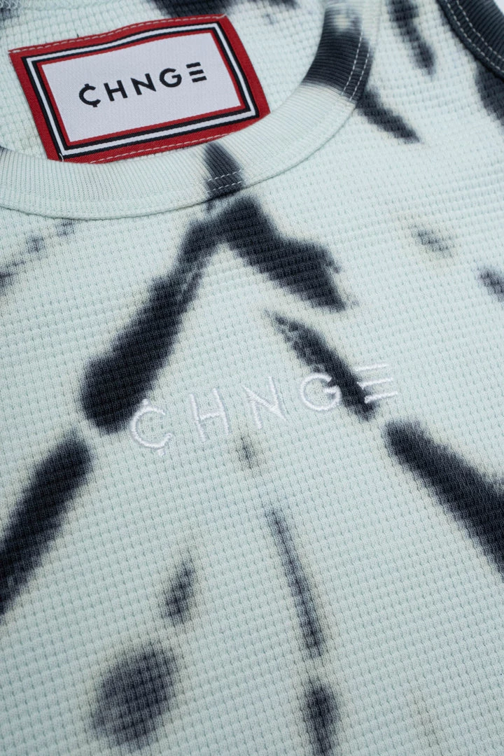 Sree Santhosh Tiger Stripe Tie Dye Logo Ribbed Tank (Mint) Best Selling 5 Sree Santhosh Tiger Stripe Tie Dye Logo Ribbed Tank (Mint) Best Selling