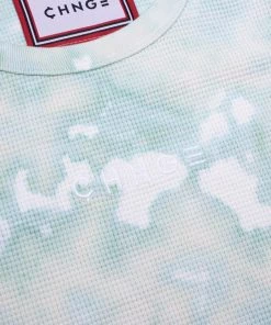 Sree Santhosh Best Selling Marble Tie Dye Logo Ribbed Tank (Mint)