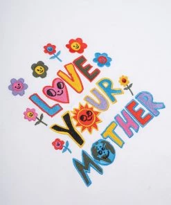 Sree Santhosh Love Your Mother S/S Crop (White)