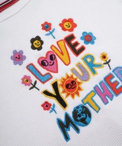 Sree Santhosh Love Your Mother Zero Waste Ribbed Tank (White) ♻️ Best Selling