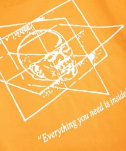 Sree Santhosh New Arrivals Everything You Need Is Inside S/S Ringer T-Shirt (Orange Slice)